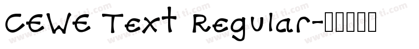 CEWE Text Regular字体转换